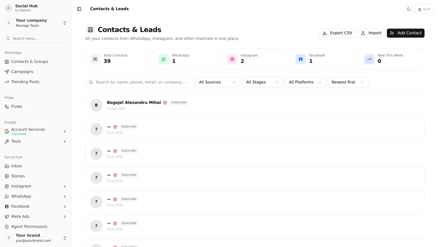 Contacts & Leads